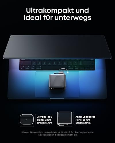 Anker Prime Ladegerät (160W, 3 Ports, GaNPrime)