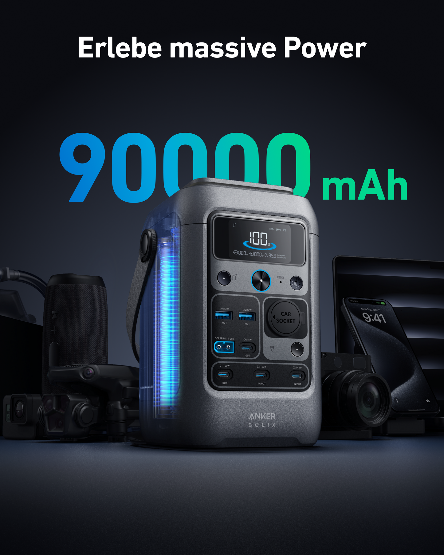 Anker SOLIX C300 DC Solargenerator + 60W Solarpanel