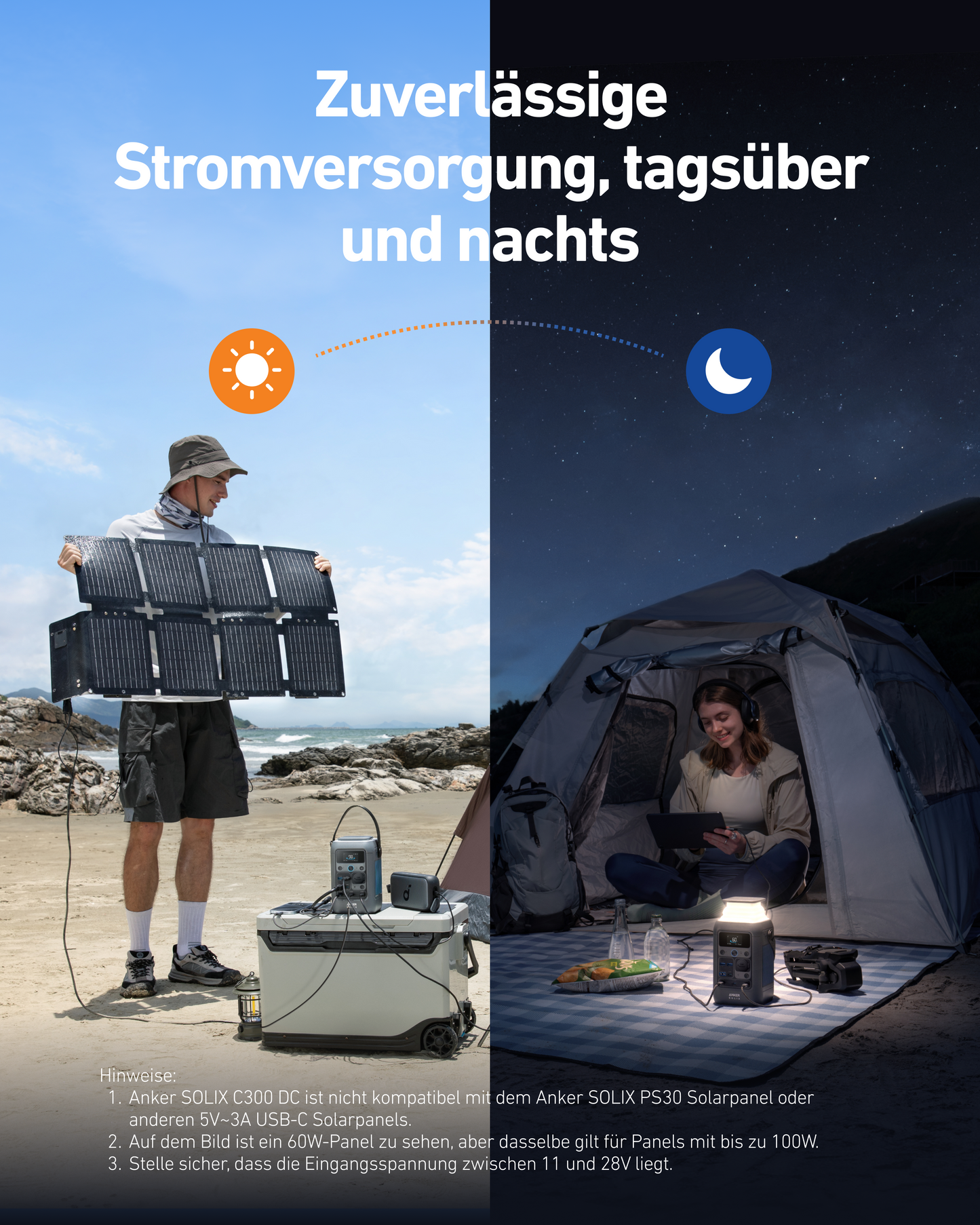 Anker SOLIX C300 DC Solargenerator + 60W Solarpanel
