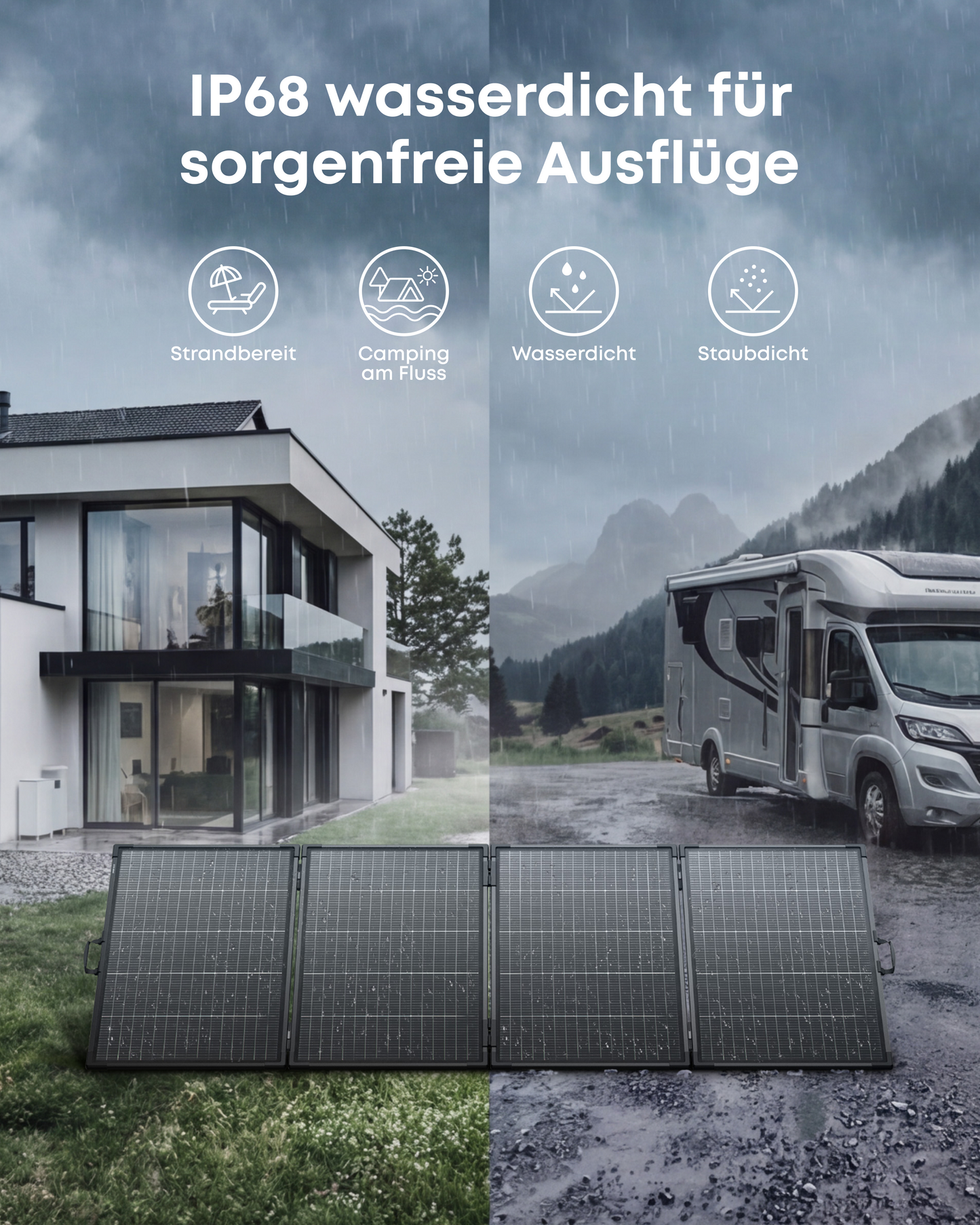 Anker SOLIX PS400 Bifaziales tragbares Solarpanel