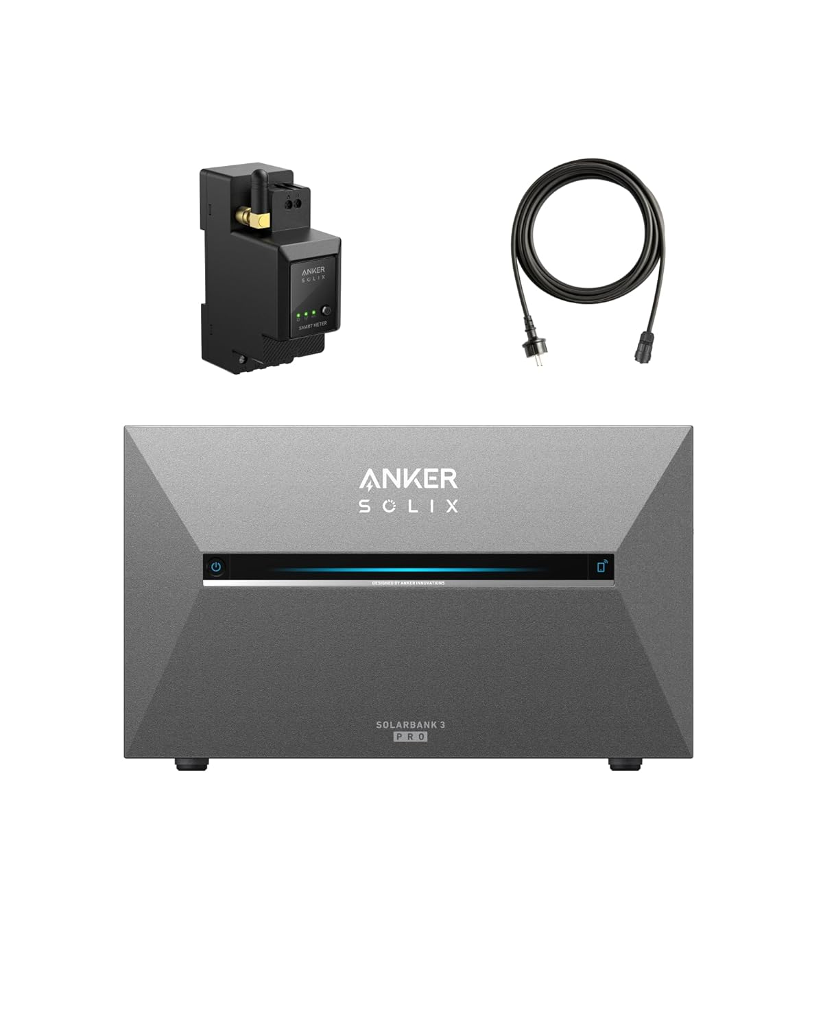 Anker SOLIX Solarbank 3 E2700 Pro, Balkonkraftwerk mit Speicher, 4 MPPTs (3600W), bis zu 16kWh Kapazität