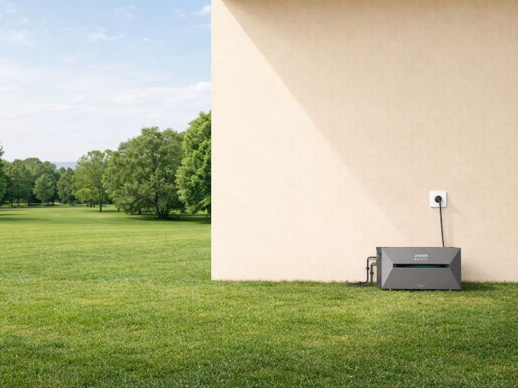Energiespeicher Hauswand Garten