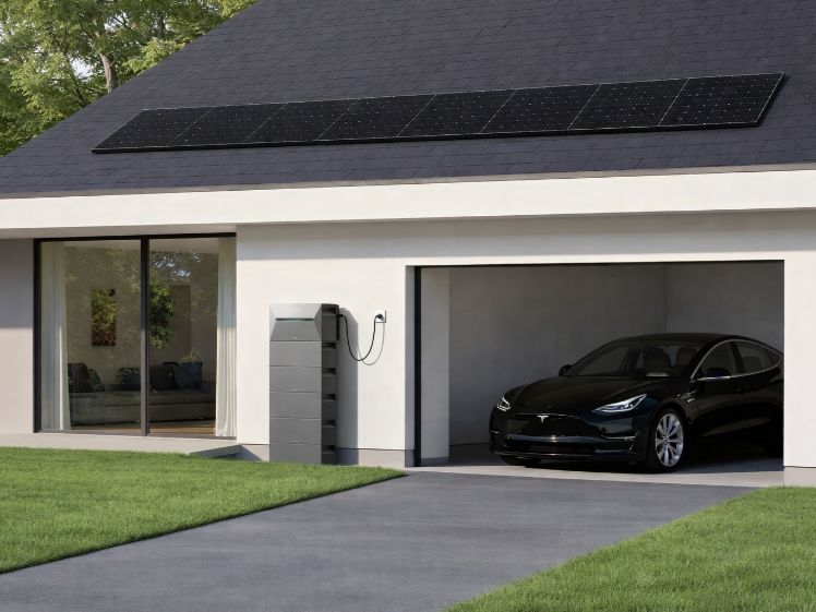 Haus Solaranlage Elektroauto
