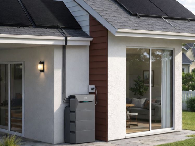 Hausdach Solaranlage Speicher