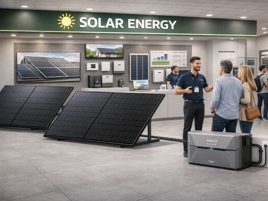 Solarenergie Ausstellung Gespraech