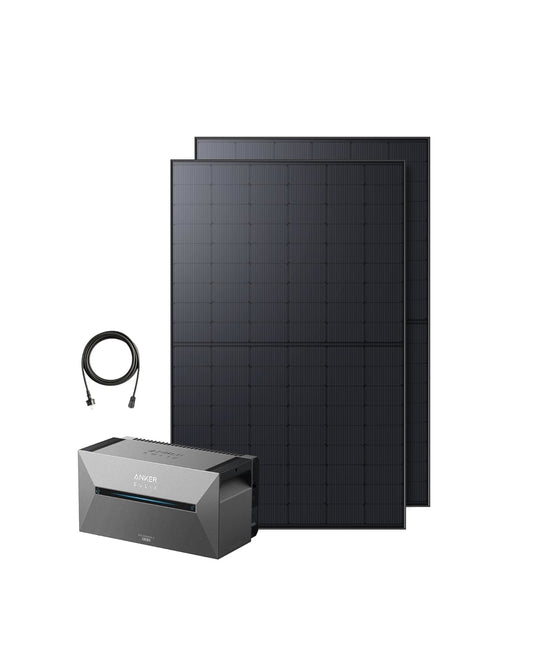 Solarbank 2 E1600 Pro + 870Wp Bifaziales Solarmodul