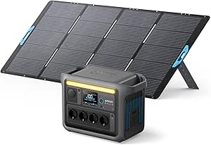 Anker SOLIX C1000 Set Tragbare Powerstation mit 400W Solarpanel（oso）