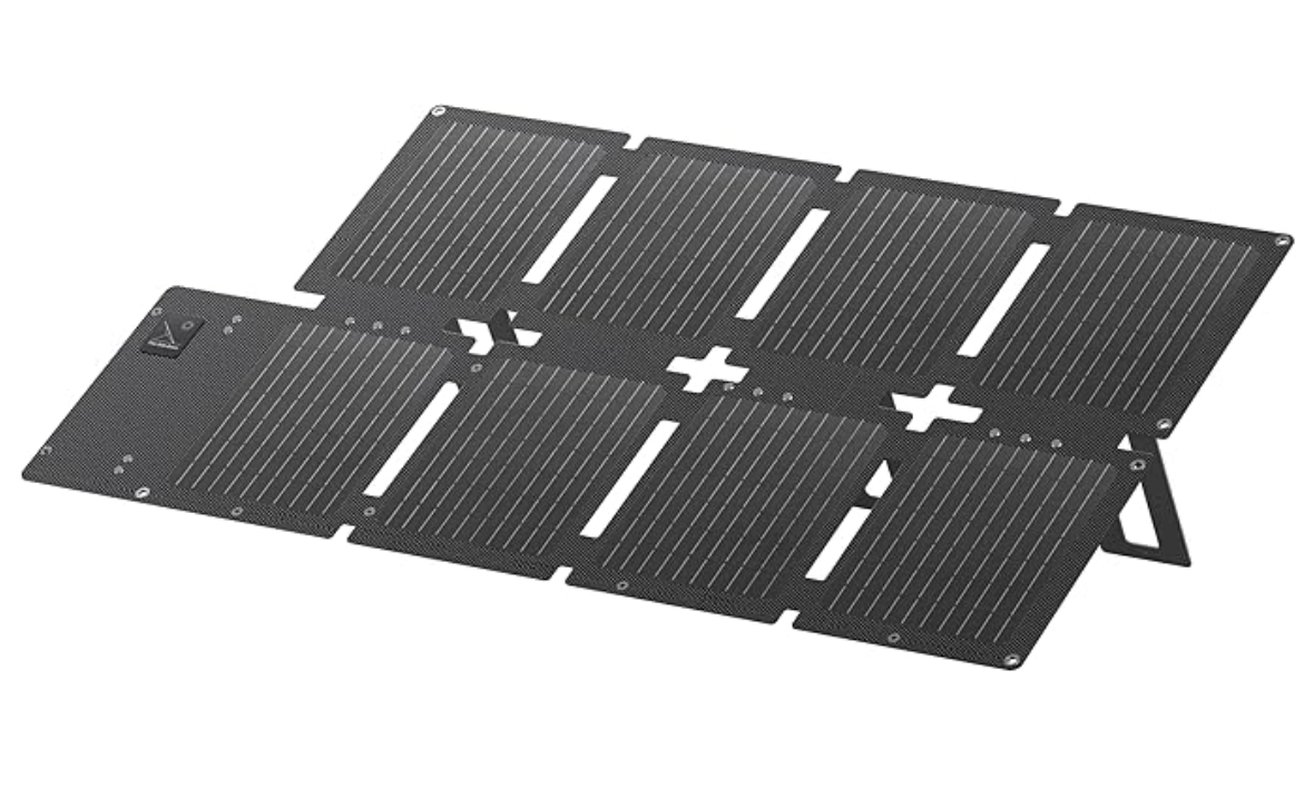 Anker Solix PS60 Foldable Solar Panel 60 W, Portable Outdoor Solar Charger, IP68 Waterproof, for Camping, Hiking, Outdoor