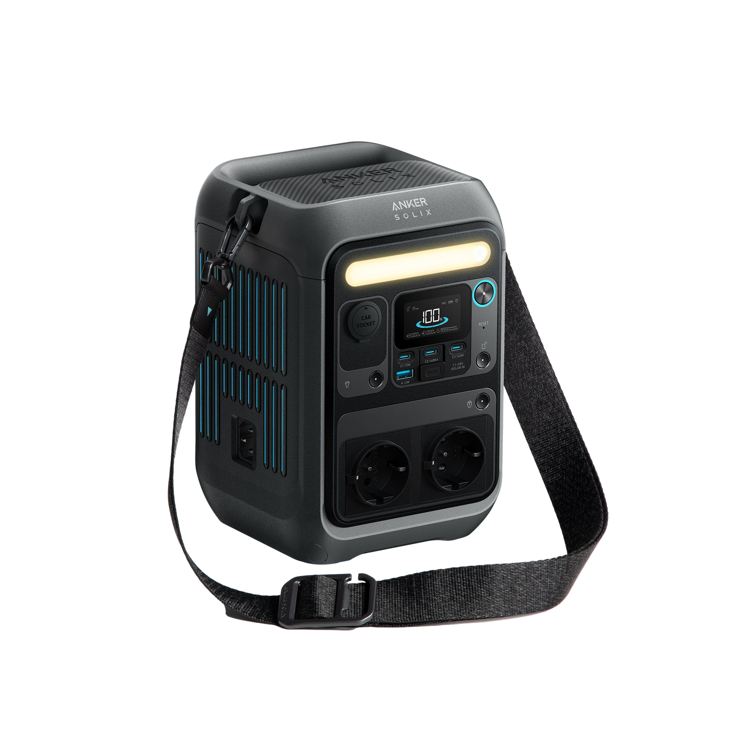 Anker SOLIX C300X Tragbare Powerstation, 288Wh LiFePO4 Akku