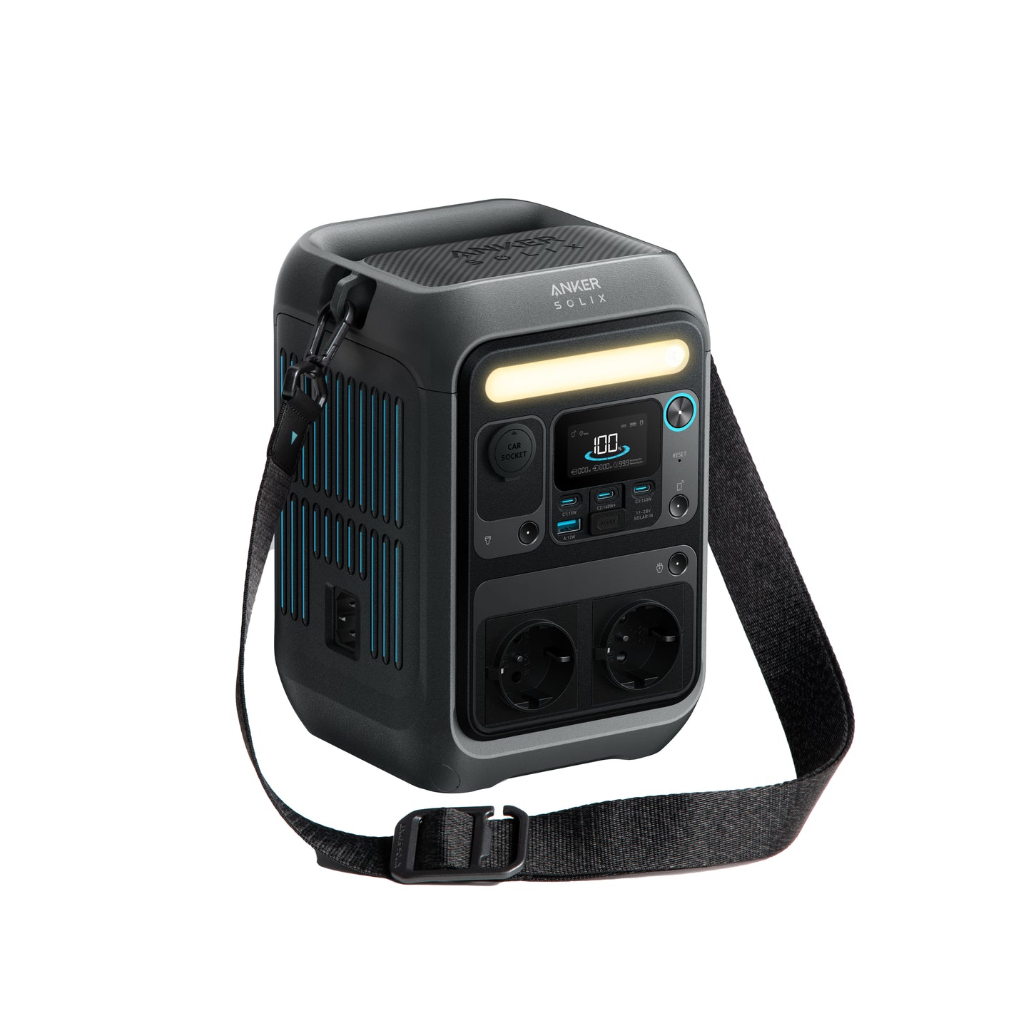 Anker SOLIX C300X Tragbare Powerstation, 288Wh LiFePO4 Akku