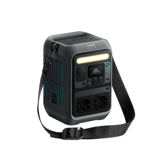 Anker SOLIX C300X Tragbare Powerstation, 288Wh LiFePO4 Akku