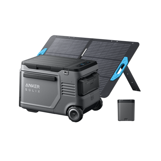 Anker SOLIX EverFrost 2 40l Akku-Kühlbox + Herausnehmbarer Akku + 100W Solarpanel