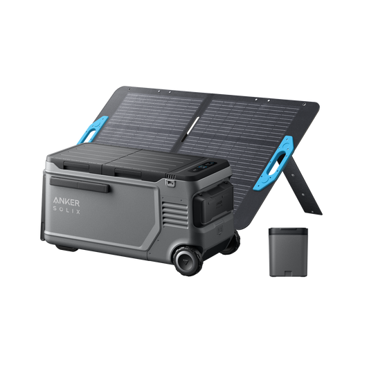 Anker SOLIX EverFrost 2 58l Akku-Kühlbox + Herausnehmbarer Akku + 100W Solarpanel