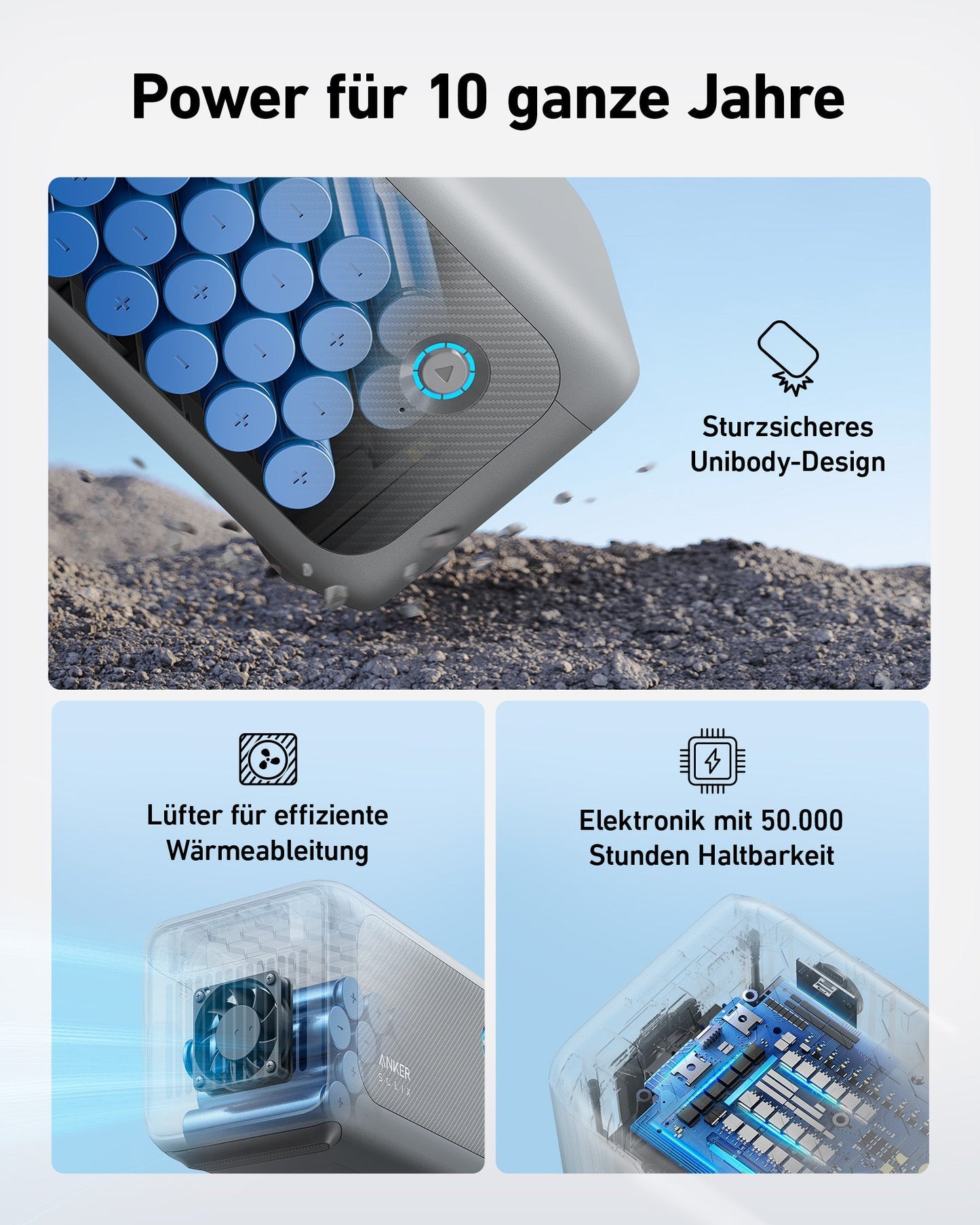 Anker SOLIX BP1000 Erweiterungsakku - 1056Wh LiFePO4 (Für C1000)