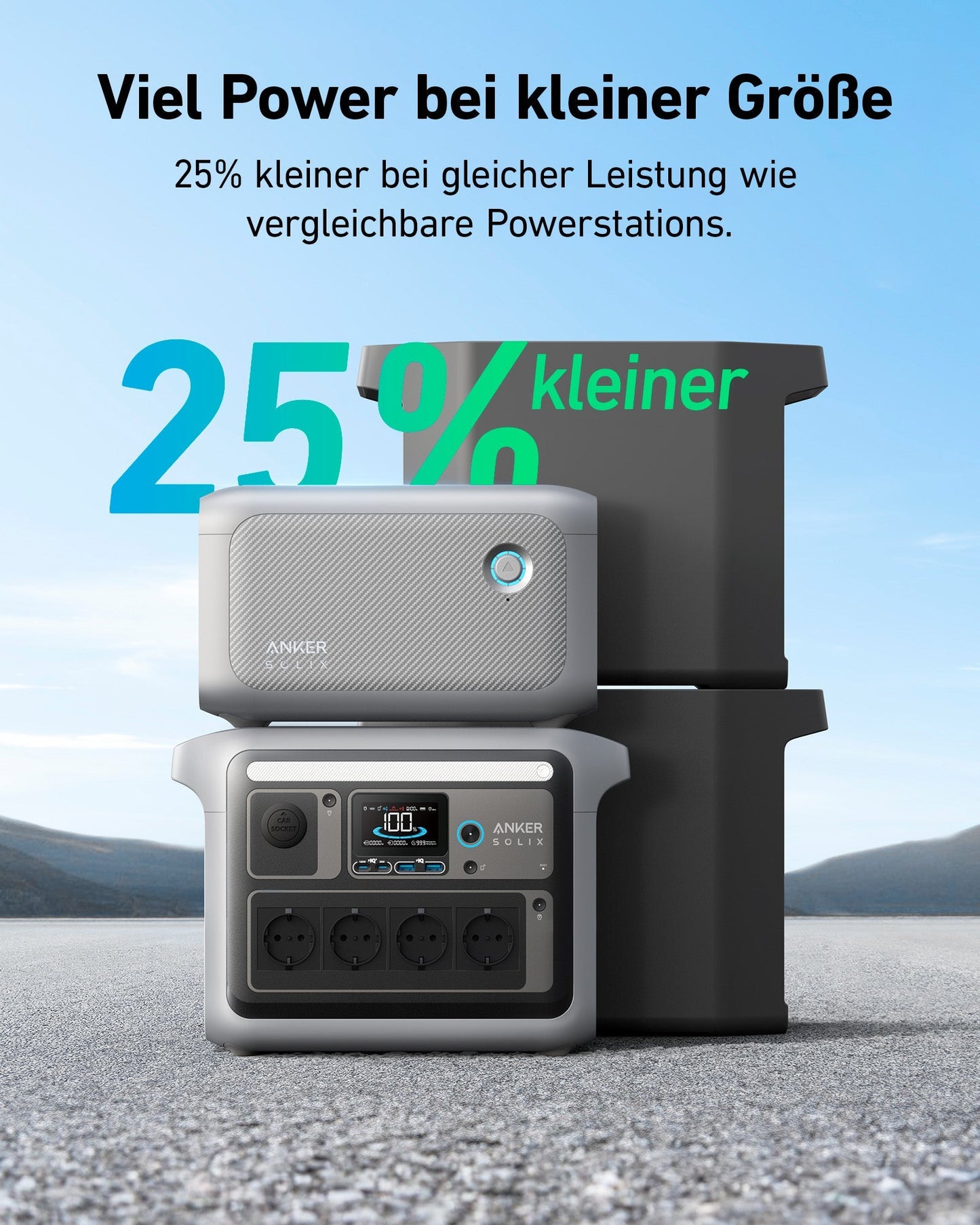 Anker SOLIX BP1000 Erweiterungsakku - 1056Wh LiFePO4 (Für C1000)