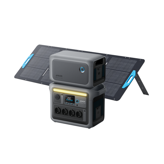 Anker SOLIX C1000 + 200W Solarpanel + Erweiterungsakku