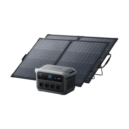 Anker SOLIX C2000 Gen 2 Mit 2× PS200 Bifaziales Solarpanel
