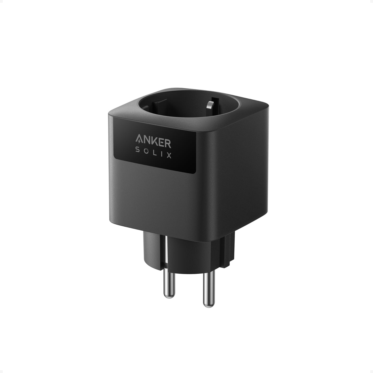 Anker SOLIX Smart Plug Gen 2, kompatibel mit Geräten bis zu 3680W, 16A Belastbarkeit, WLAN & Bluetooth, feuerfester Plug&Play-Stecker, kompatibel mit Solarbank, smarte App-Steuerung