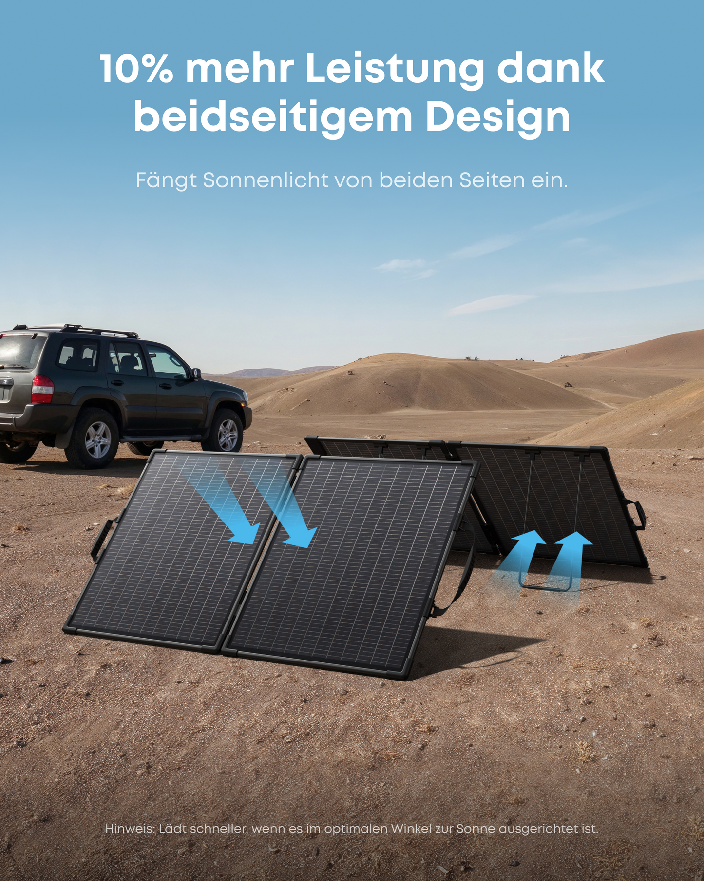 Anker SOLIX PS100 Bifaziales tragbares Solarpanel