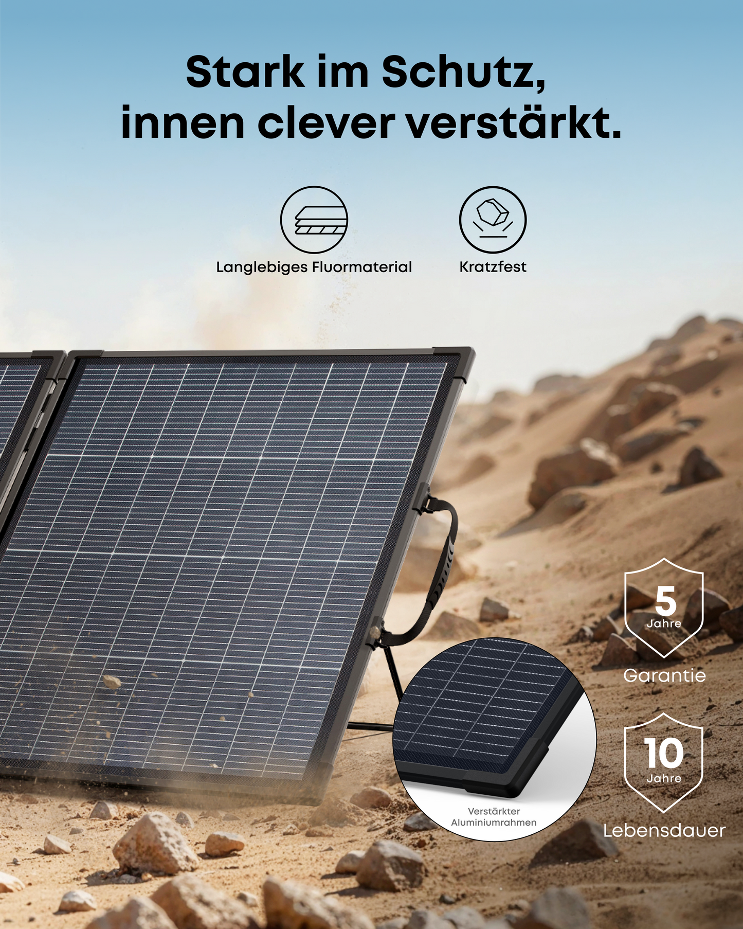 Anker SOLIX PS200 Bifaziales tragbares Solarpanel
