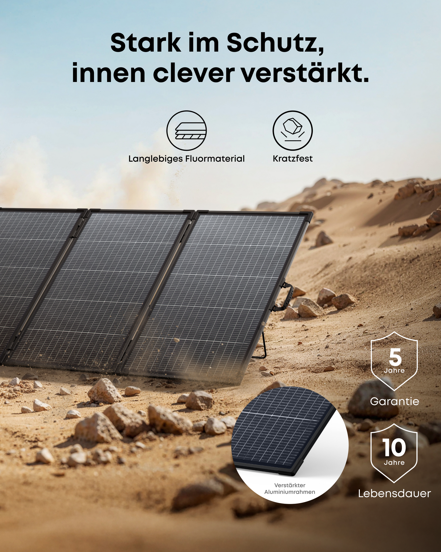 Anker SOLIX PS400 Bifaziales tragbares Solarpanel