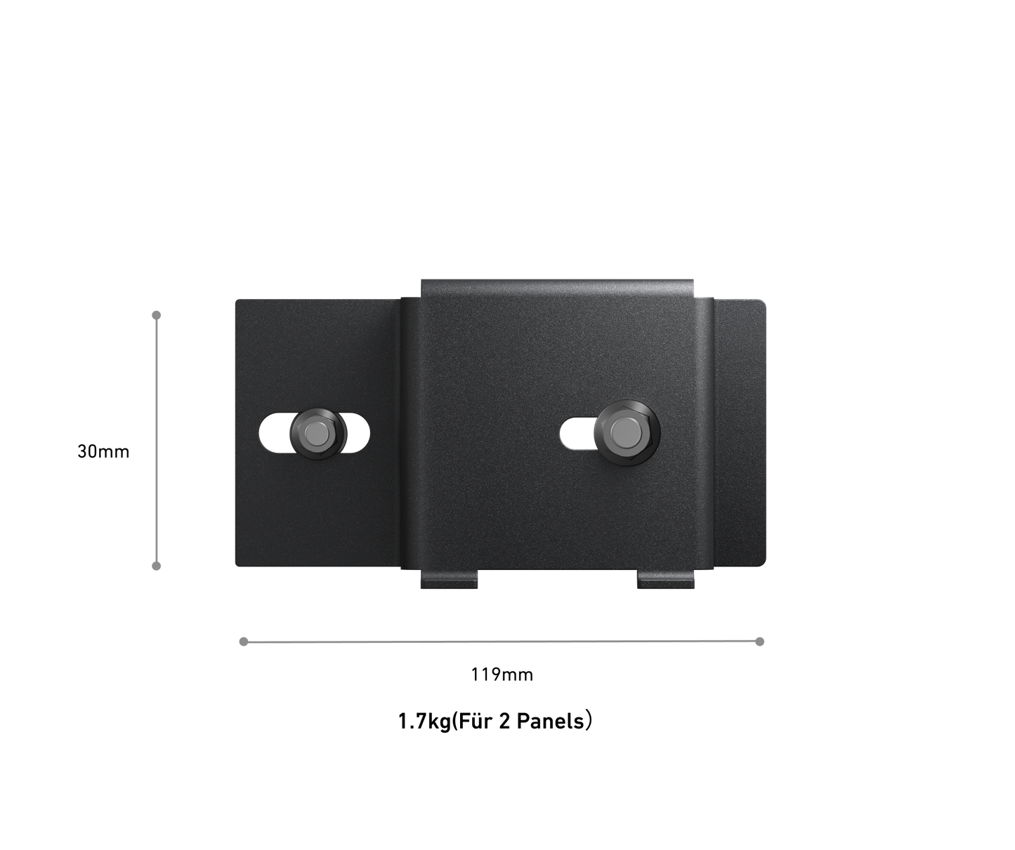 Anker SOLIX PV-Halterung für geneigte Bitumen- und Metalldächer