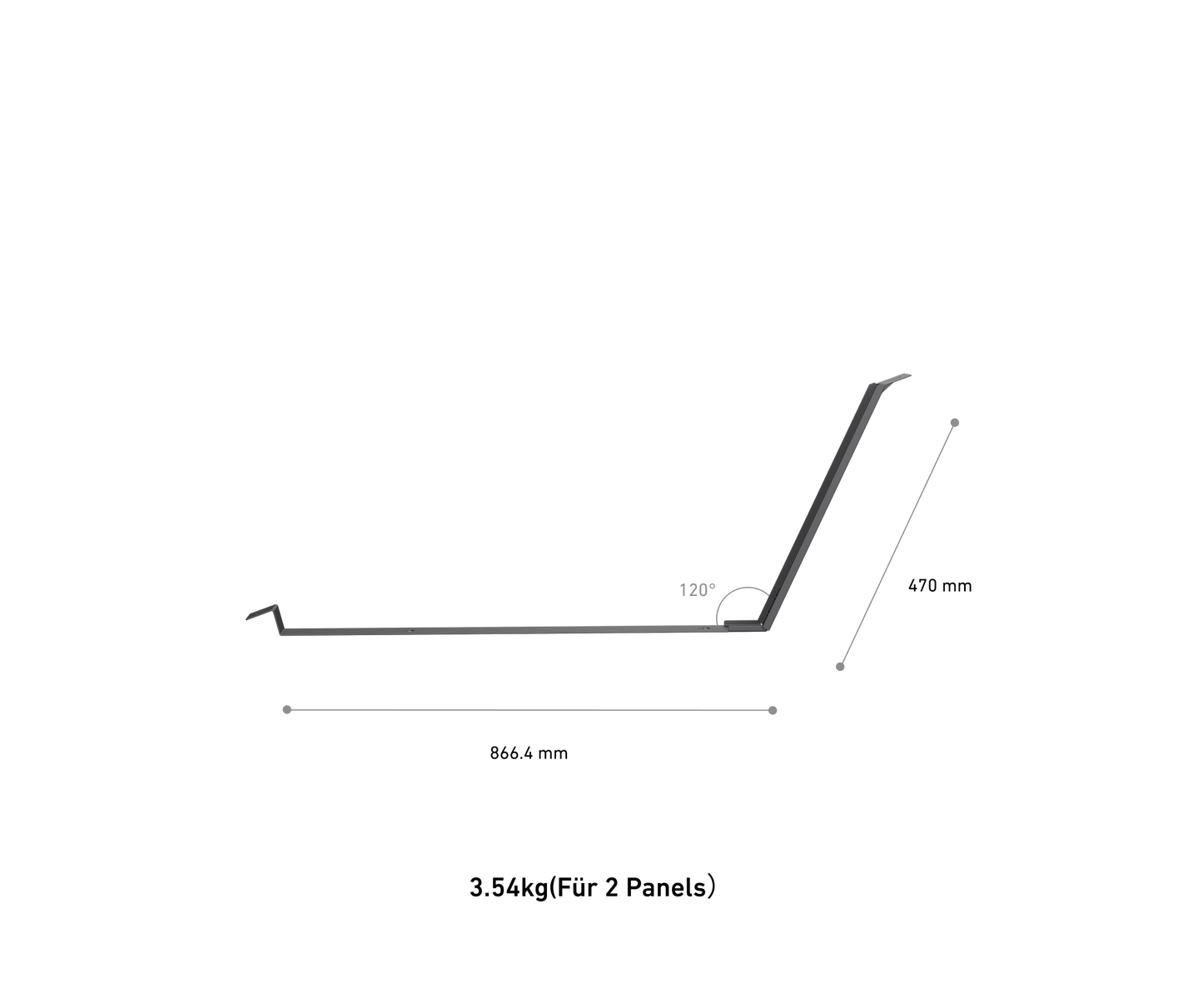 Anker SOLIX Solarmodulhalterung für Flachdach und Garten